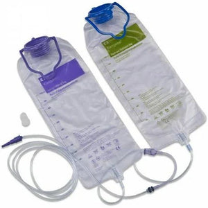 Kangaroo Joey Feeding Pump Set with Flush Bag, Anti-Free Flow (Transition Connectors are Included )